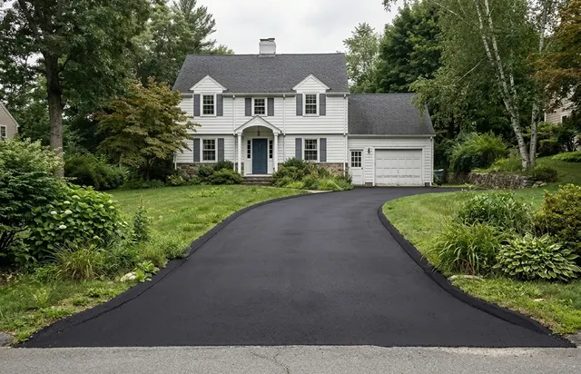 The same driveway after a fresh two coat seal