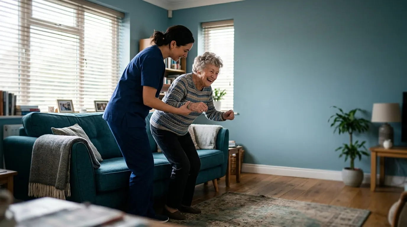 Respite and Short Stays: a caregiver and an older adult together at home