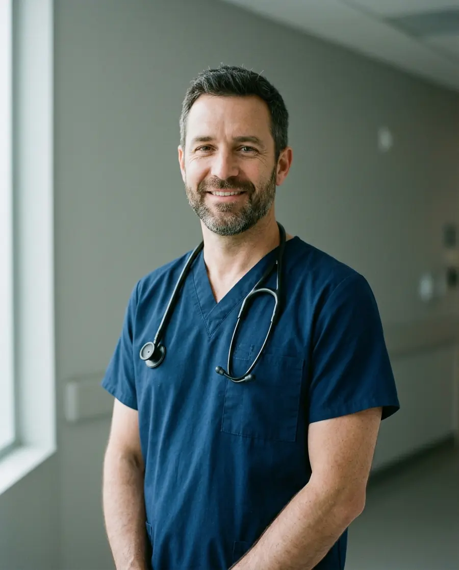 Portrait of Marcus Oyelaran, Recovery Care Lead