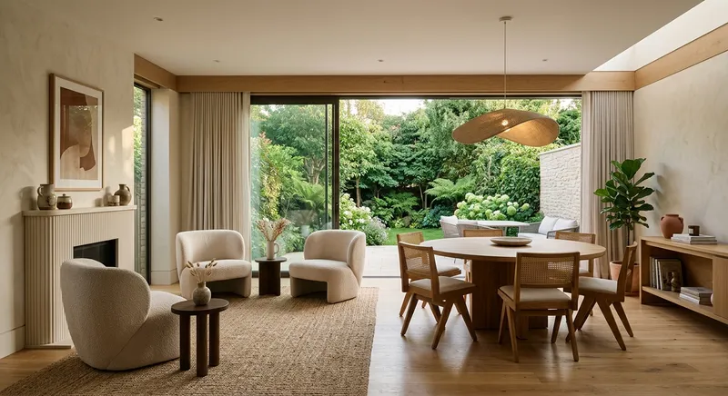 Open plan living room