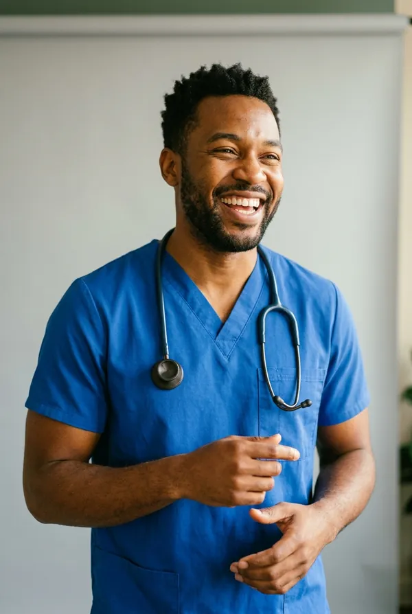 Portrait of Dr. Theo Abara, Staff Veterinarian