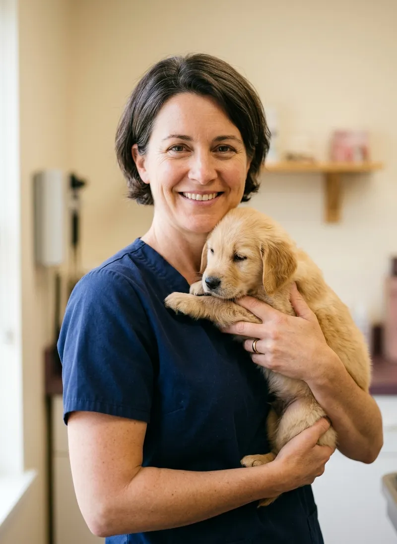 Portrait of Maren Holloway, Medical Director at Wrenfold Veterinary Group