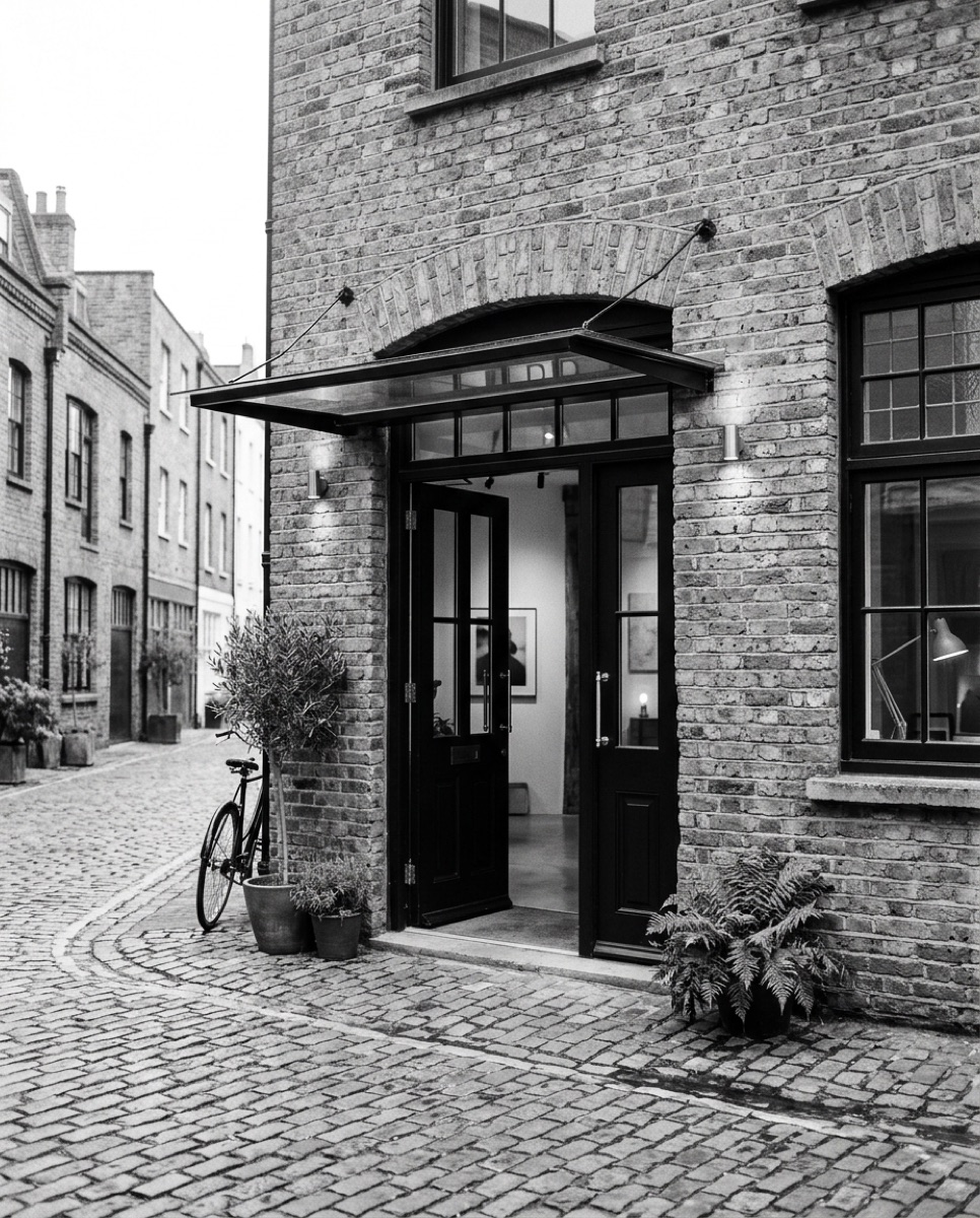 Studio building entrance