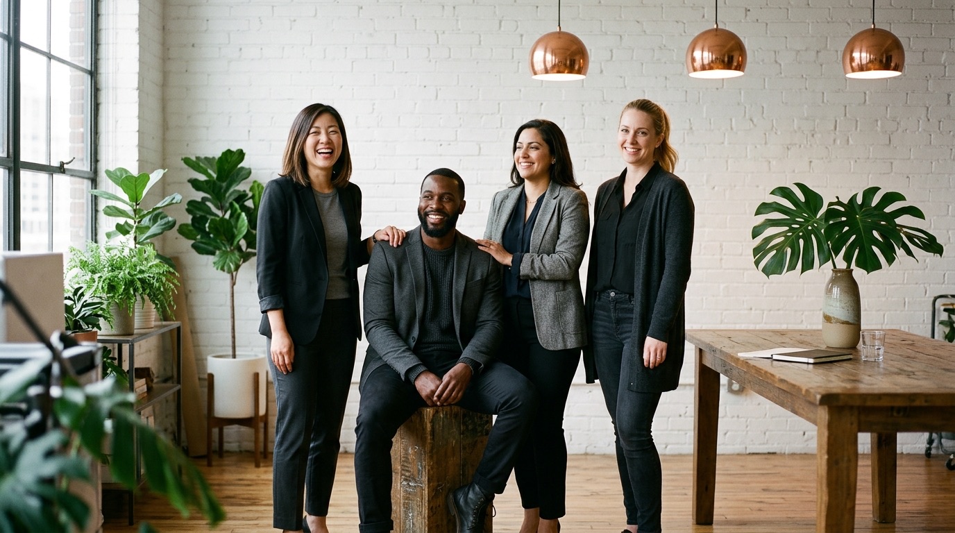 The Northforge team in the studio
