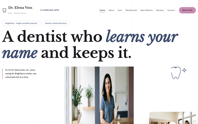 Dr. Elena Voss, DDS