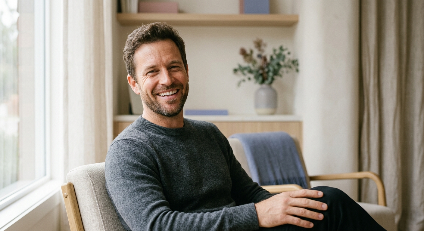 Patient with a natural, confident smile