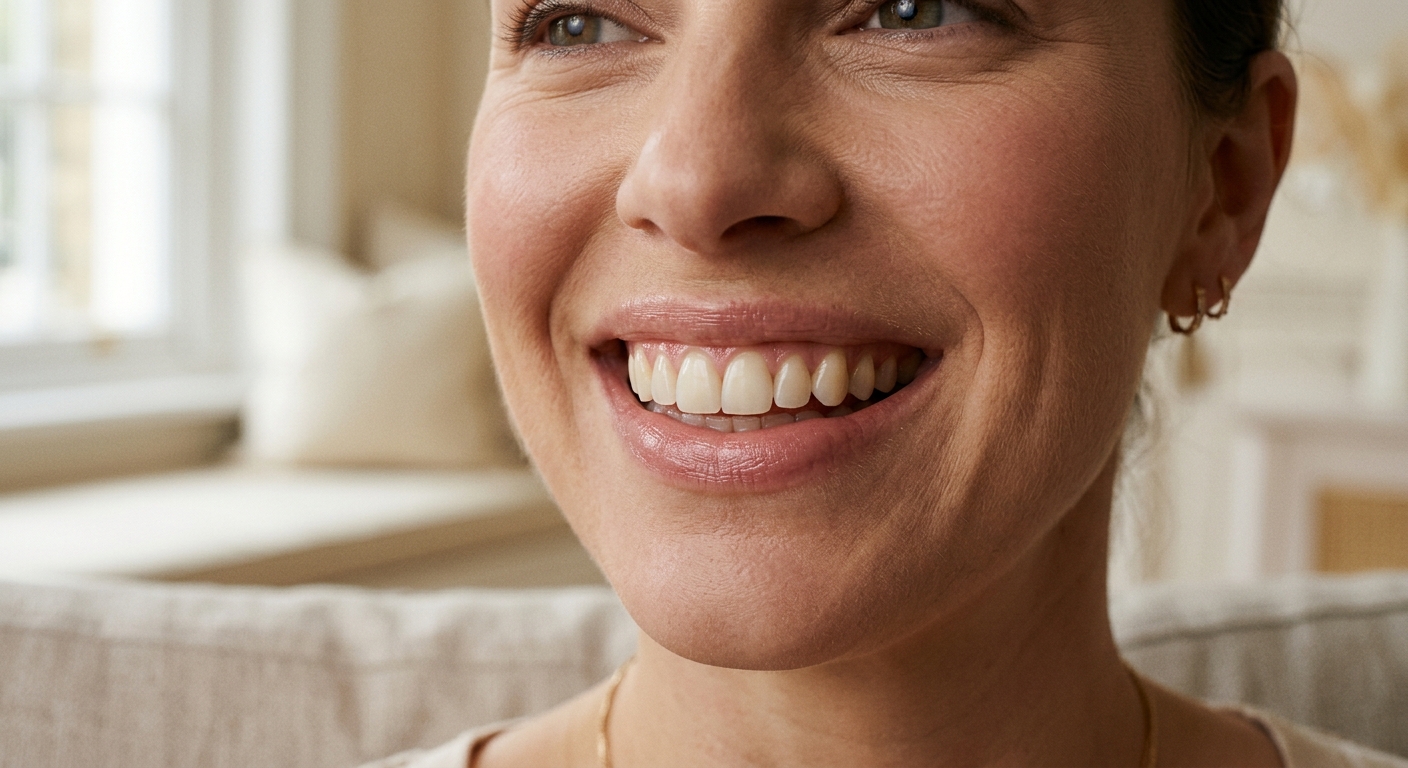 Smile makeover, after (illustrative)