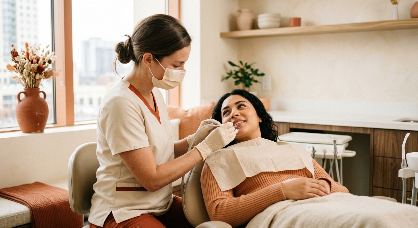 Hygiene appointment at Bloom Dental