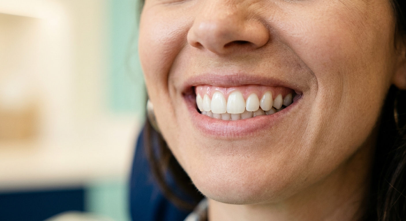 A smile after treatment (illustrative)