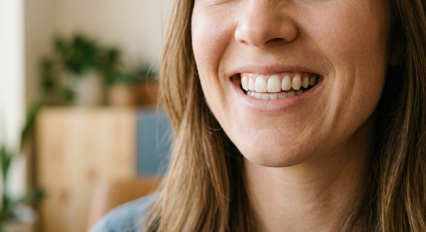A bright, natural smile