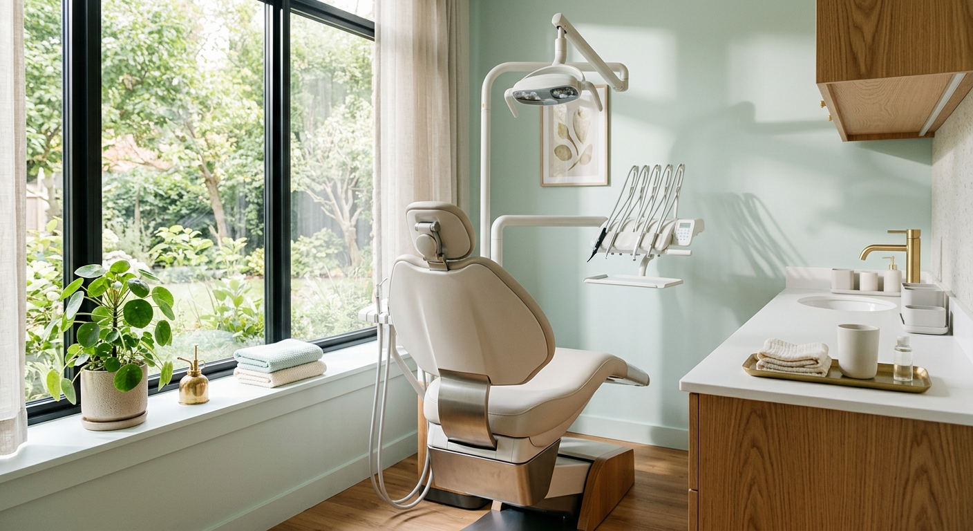 A calm treatment room at Everwell Dental, ready for a patient