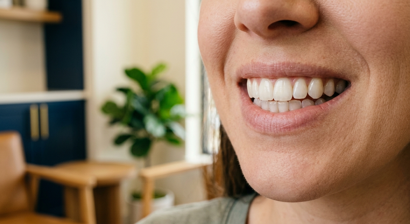 After: a brighter, even smile