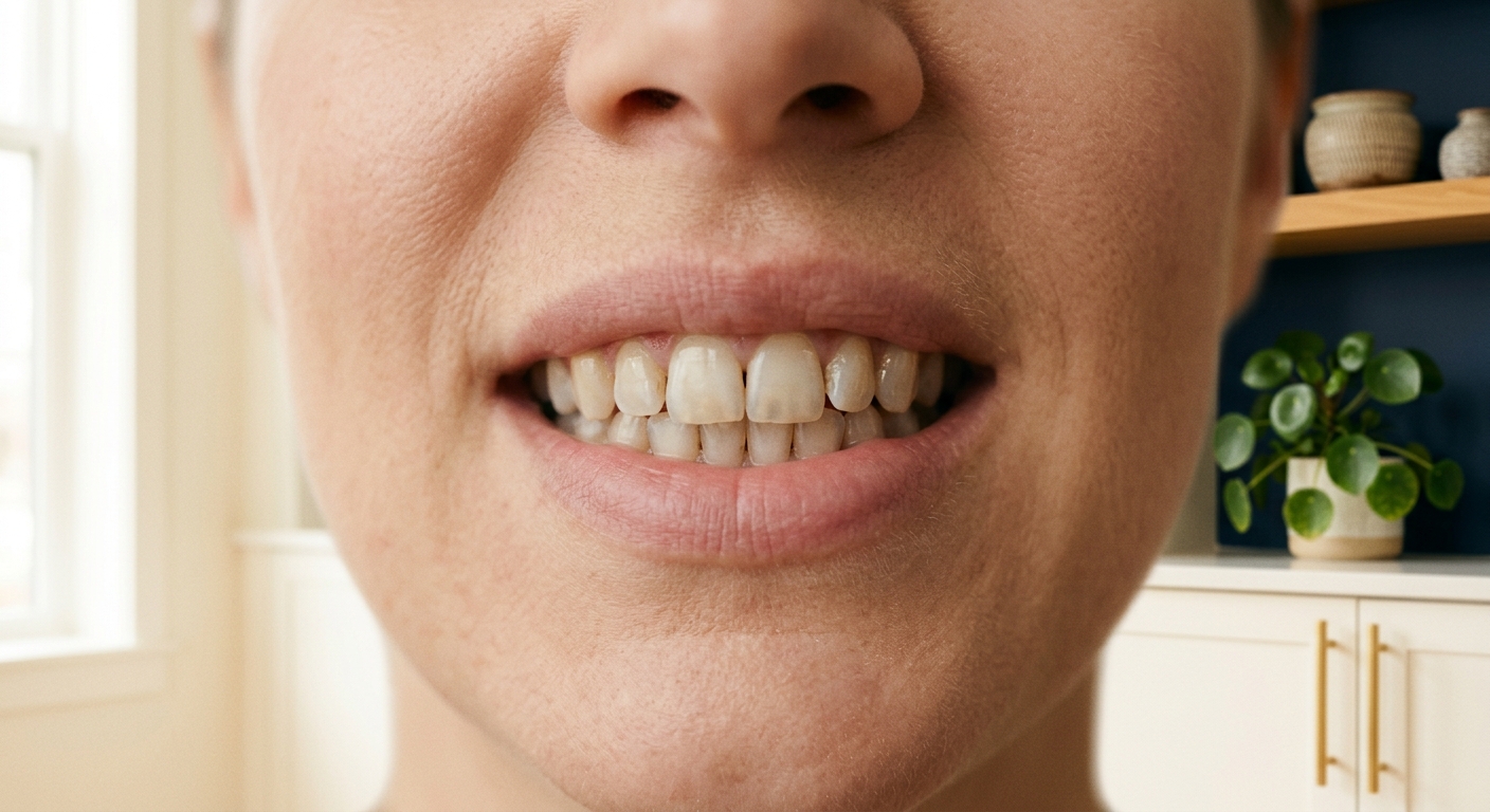 Before: the smile prior to treatment