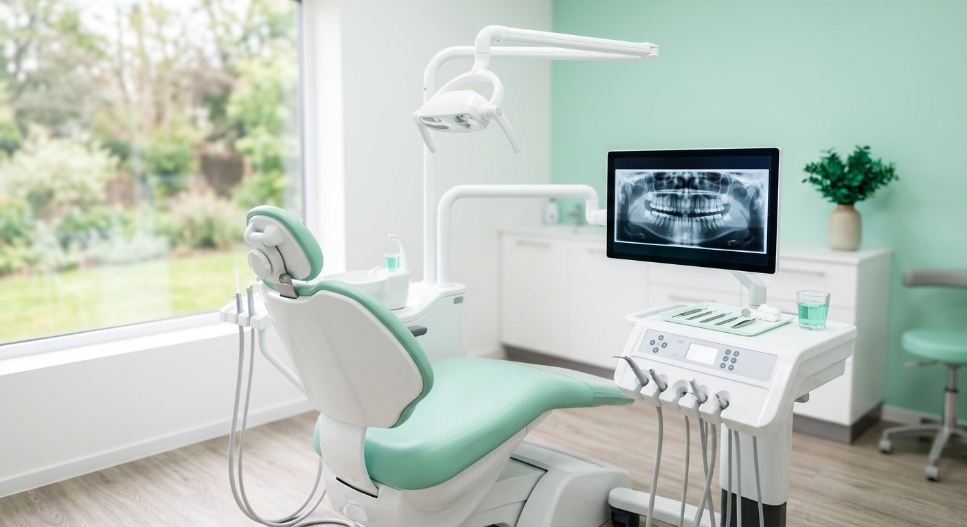A calm treatment room at PureSmile Hygiene & Family