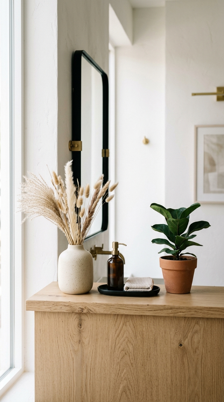 A quiet detail of the reception area
