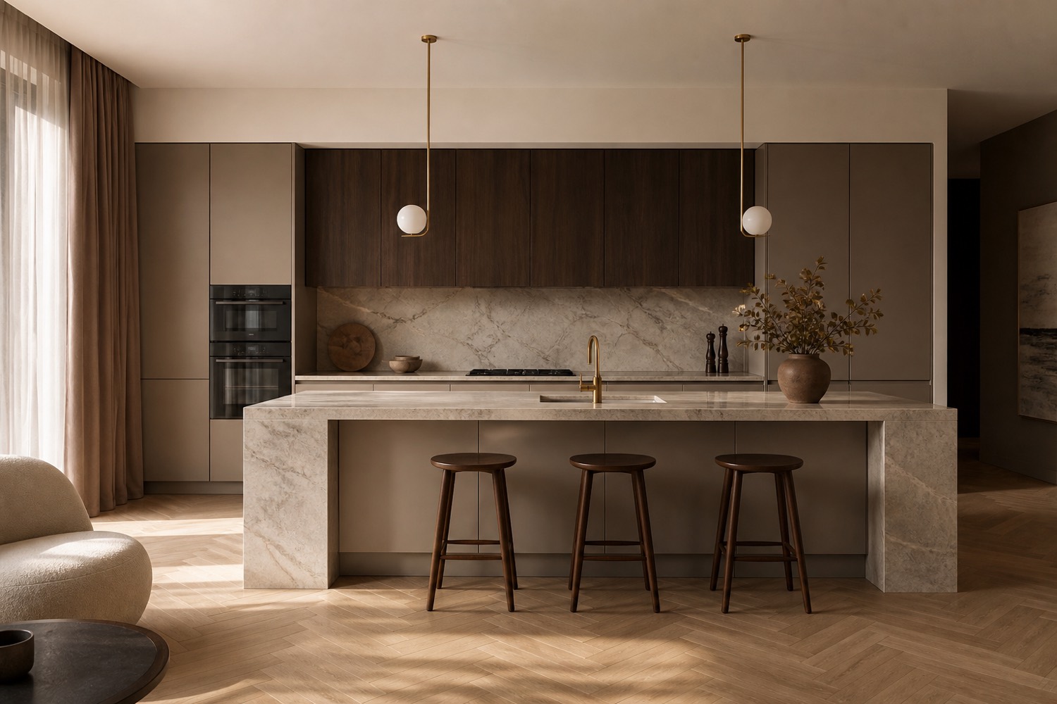 Taupe Minimal kitchen project