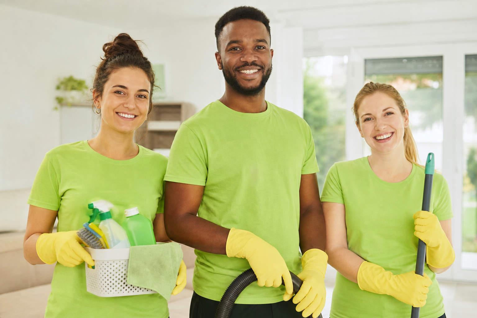 The Purevale cleaning team