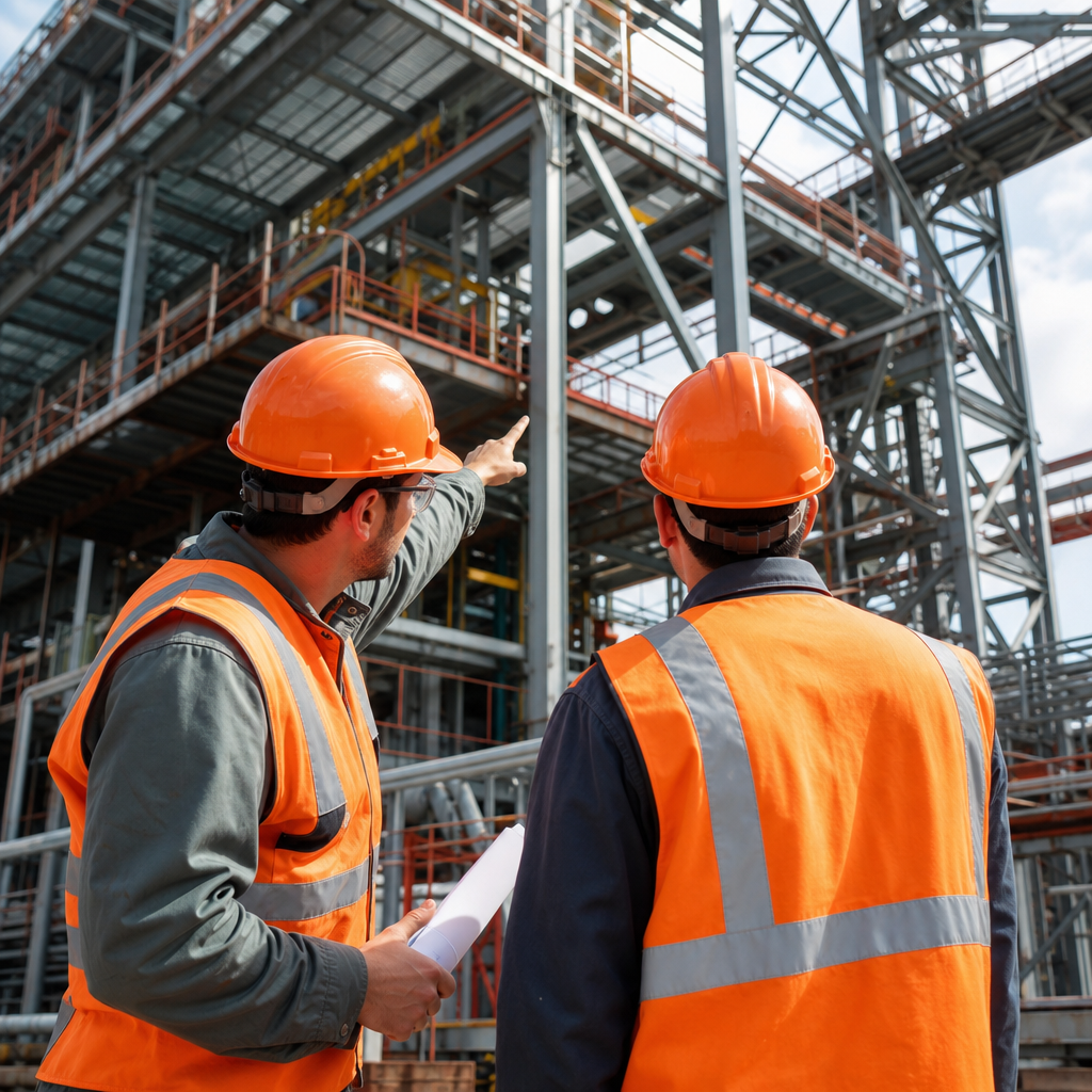 Engineers on site
