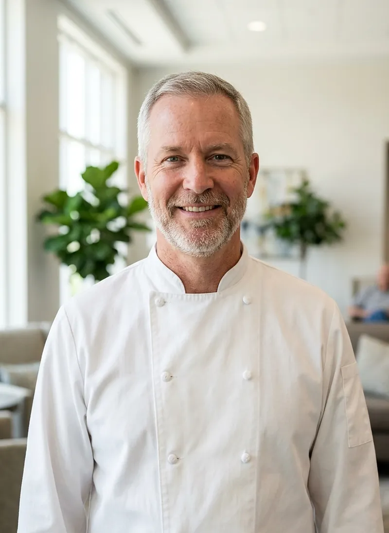 Portrait of Thomas Ashby, Executive Chef at Willowmere Senior Living
