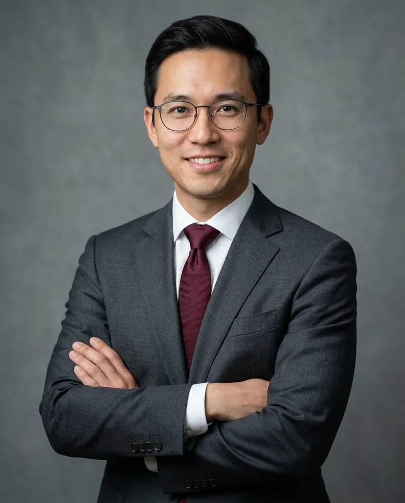 Portrait of Kevin Tran, injury attorney at Bexley & Thorne