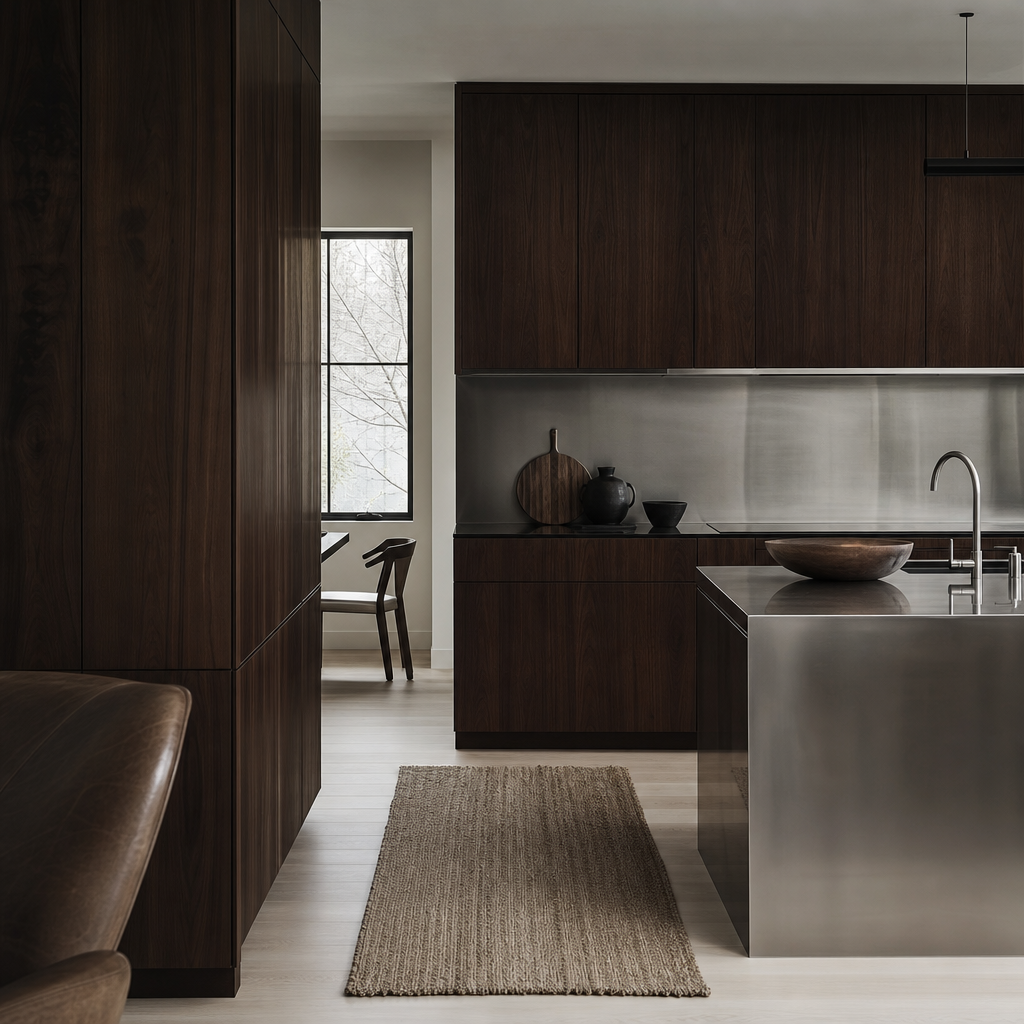 Walnut kitchen detail