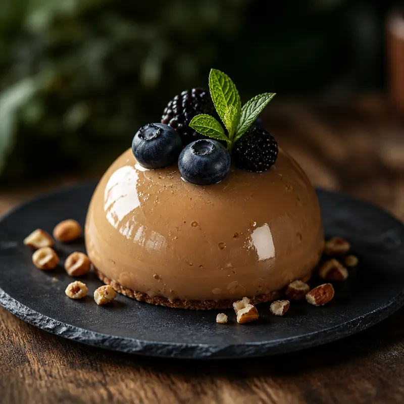 Hazelnut praline dome