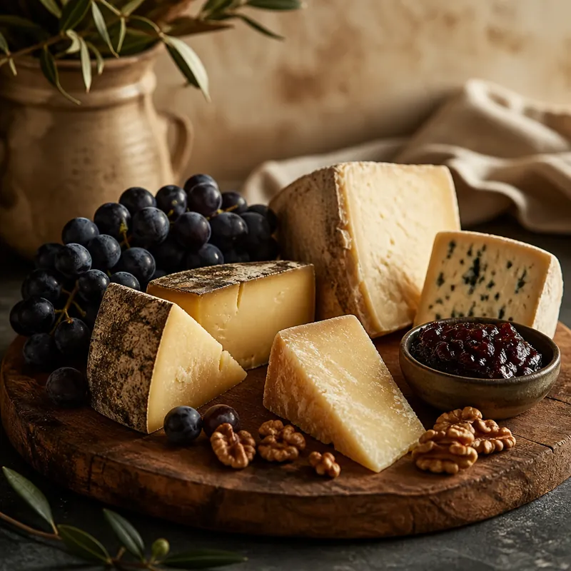 A board of valley cheese