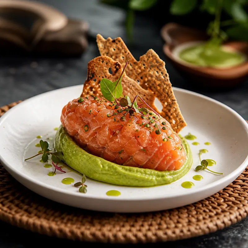 A single plate carried to the table
