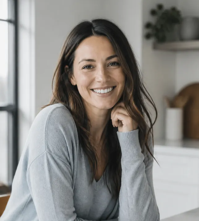 Nadia Whitlow photographed at home
