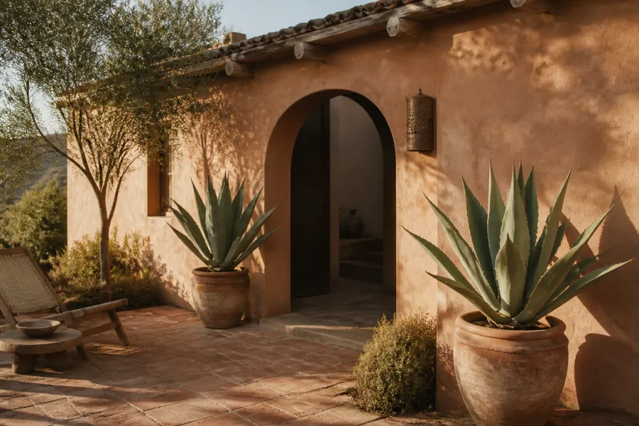 Adobe courtyard home